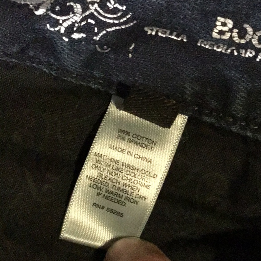 sac741❤️Low Rise Bootcut w/33" Inseam Express Demin Jeans - Picture 6 of 9